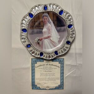 Bradford Exchange A Royal Bride Kate Middleton Plate